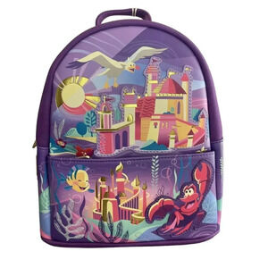 Loungefly Disney The Little Mermaid ARIEL Castle Collection Mini Backpack NEW!!